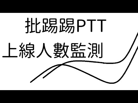 批踢踢PTT線上人數監測(無聲)