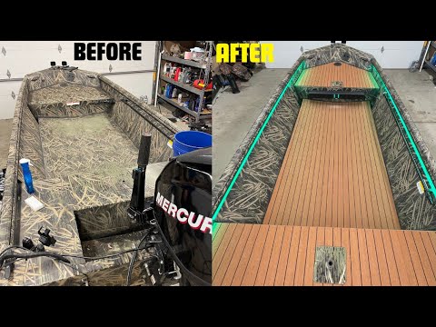 DIY Foam Flooring and LED Lighting in my Jon Boat! (Boat Restoration)