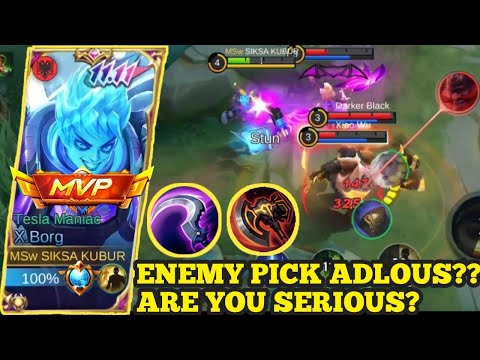ENEMY PICK ALDOUS OFFLANER⁉️| X-BORG MEMBANTAI | BEST BUILD X-BORG 2023