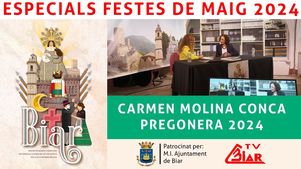 ESPECIALS FESTES DE MAIG 2024: CARMEN MOLINA CONCA, PREGONERA DE FESTES 2024