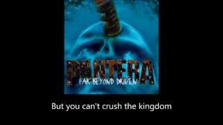 Pantera - 5 Minutes Alone (Lyrics)