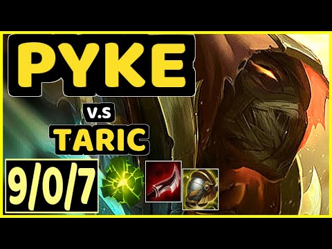 JOEY (PYKE) vs TARIC - 9/0/7 KDA BOTTOM SUPPORT GAMEPLAY - NA Ranked GRANDMASTER