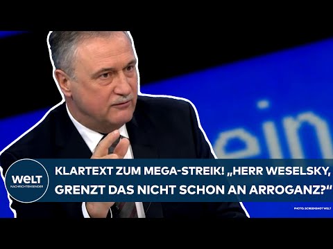 DEUTSCHE BAHN: Mega-Streik! Maximalforderungen! "Herr Weselsky, grenzt das nicht schon an Arroganz?"