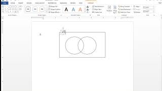 How to draw a Venn diagram in Word?
