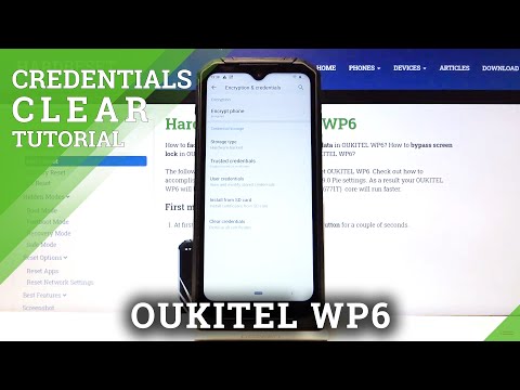 How to Clear Credentials in OUKITEL WP6 – Remove Credentials Content