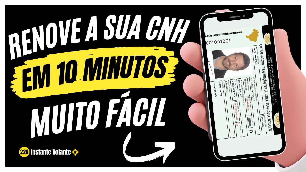 Como RENOVAR A CNH PELA INTERNET EM 10 MINUTOS | Fica pronta em menos de 01 DIA!  📺 226