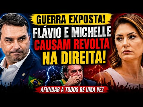 💣CLIMA DE CAOS! FLÁVIO E MICHELLE NO CENTRO DE NOVA POLÊMICA QUE ABALA A DIREITA!😱