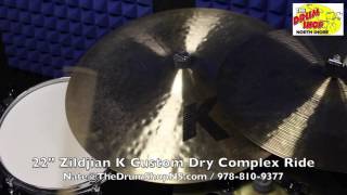 Video thumbnail for Zildjian K Custom Dry Complex Ride 22" - The Drum Shop North Shore by Nate Morrison Drums