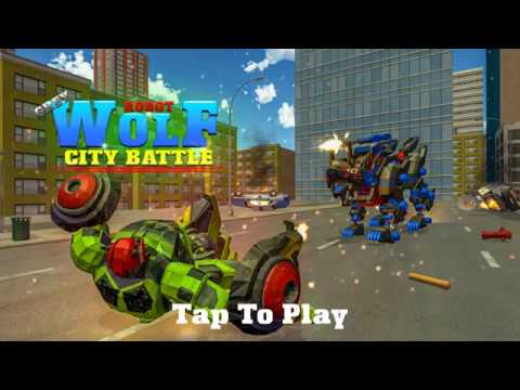 US Police Transform Robot Car Grey Wolf Robot Game - Android Gameplay
