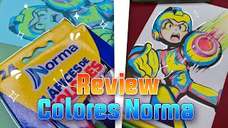 REVIEW de los COLORES NORMA 24 COLORES ¿Son buenos || DIBUJANDO A MEGAMAN