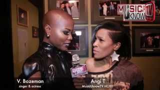 V. Bozeman interview backstage w/Angi T @MusicUKnowTV