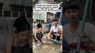 Download lagu Suami pegang pel, istri auto adem 😌 #shorts mp3