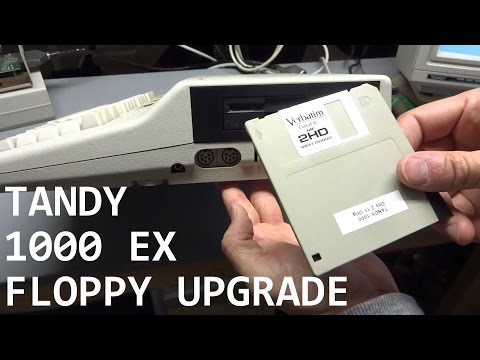 Tandy 1000 EX 3.5" floppy drive upgrade