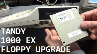 Tandy 1000 EX 3.5" floppy drive upgrade