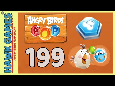 Angry Birds Stella POP Bubble Shooter Level 199 - Walkthrough, No Boosters