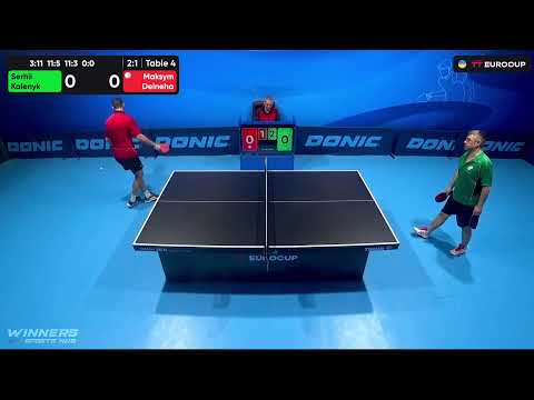 12:25 Serhii Kalenyk - Maksym Deineha 11.10.2023 TT Euro.Cup Ukraine Master. Table 4