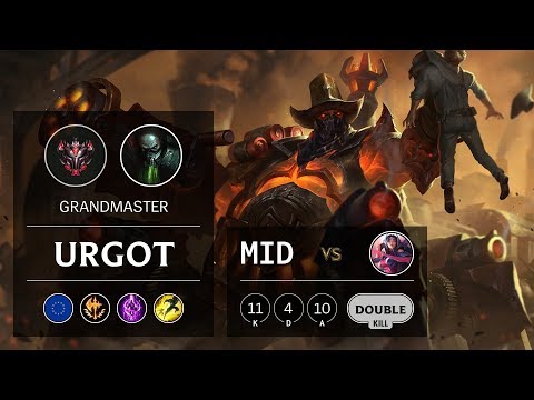 Urgot Mid vs Irelia - EUW Grandmaster Patch 9.24