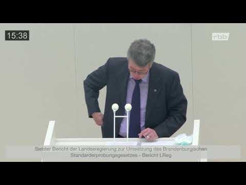 Matthias Stefke zum Bericht zum "Brandenburgischen Standarderprobungsgesetzes" vom 24.02.21