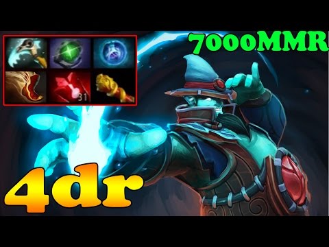 Dota 2 - 4dr 7000 MMR Plays Storm Spirit Vol 4 - Ranked Match Gameplay!