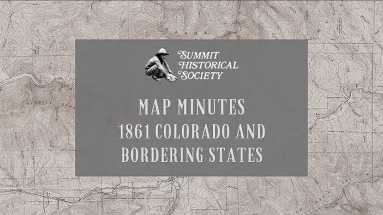 Watch video Map Minutes – 1861 Colorado and Bordering States Now Map Minutes – 1861 Colorado and Bordering States