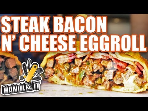 LEARN HOW TO COOK - Handle It - Steak Bacon 'N Cheese Eggroll (feat. Tony Hawk!)