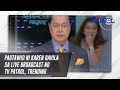 Pagtawid Ni Karen Davila Sa Live Broadcast Ng TV Patrol Trending TV Patrol