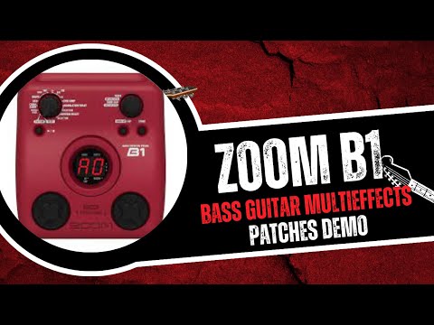 Zoom B1 2006 - 2016 - Red Bass Multi Effects Unit Effect Pedal image 8