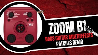 Video thumbnail for Zoom B1 Bass Multieffects Pedal Patches Demo by Guitar Gear Spot