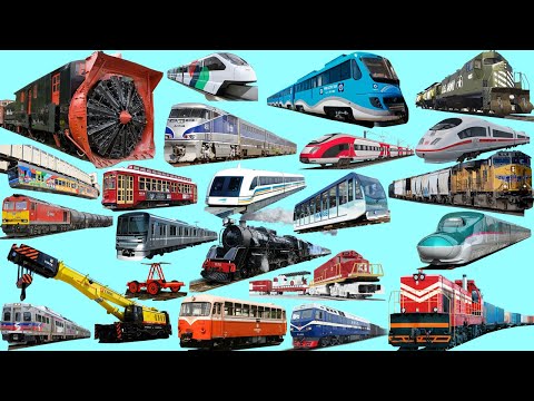 TRAINS and RAILWAY Vehicles Name | Monorail, Maglev, Subway, SEPTA, Bullet train, High Speed Train