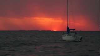preview picture of video 'Sunset at Crystal Beach, Pinellas County, Sony A65'