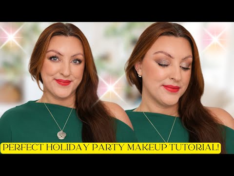 PERFECT HOLIDAY PARTY MAKEUP TUTORIAL | Easy Makeup Look For ANY Festive Event!