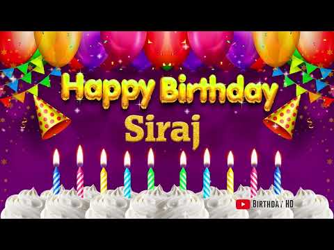 Siraj Happy birthday To You - Happy Birthday song name Siraj 🎁