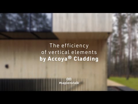 The efficiency of vertical elements by Accoya Cladding