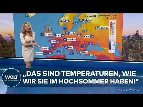 Video Thumbnail: WELT WETTER-CHECK: HOCHSOMMER IM MAI! Deutschland schwitzt bei bis zu 34 Grad