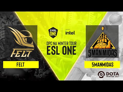 Dota2 - felt vs. 5ManMidas - Game 1 - DPC NA Winter Tour - ESL One