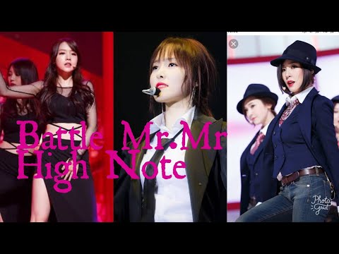 Yuju vs Tiffany vs Minah High Note Mr.Mr