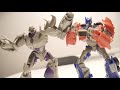 Transformers Stop Motion Optimus Prime Vs Megatron