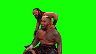 Solo Sikoa after losing at Summerslam green screen