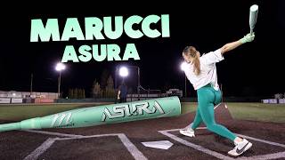Video thumbnail: Hitting with the MARUCCI ASURA | Fastpitch Softball Bat Review (vs. Easton Ghost)