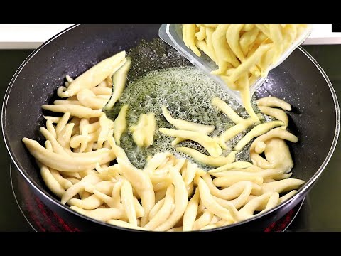 Finger Noodles with Oyster Mushrooms | German Schupfnudeln | Potato Noodles Recipe