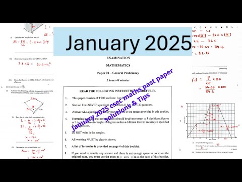January 2025 CSEC Mathematics Paper 2 Solutions & Tips