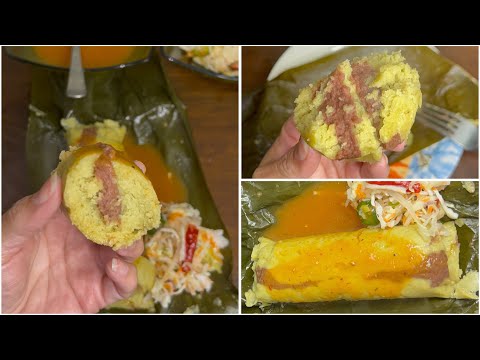 💥 Como hacer unos deliciosos Tamales  🫔 de frijoles  con espinacas Receta Fácil 🔥 
