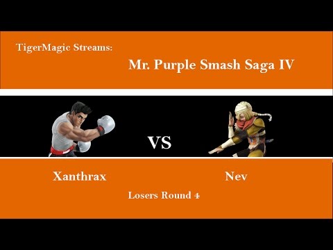Mr. Purple Smash Saga IV- Xanthrax (Little Mac) vs Nev (Sheik)- Losers Round 4 Smash 4