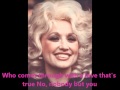 Dolly Parton Nobody But You With Lyrics