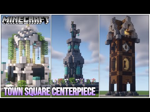 Bradmall - 5 Minecraft Town Square Centerpiece Builds