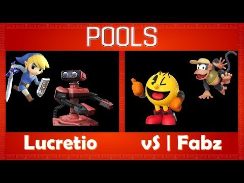 BailRiGG 3 Pools Lucretio (ROB/Toon Link) Vs vS|Fabz (PacMan/Diddy Kong)