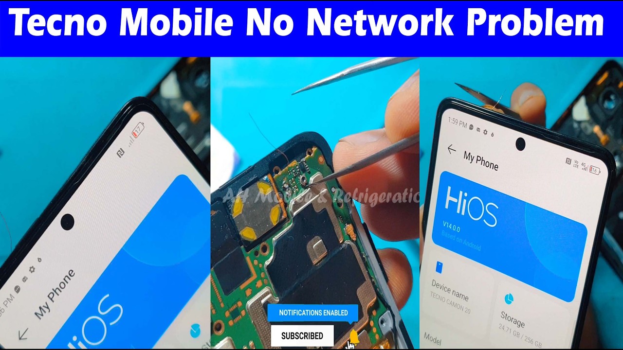 Tecno Camon 20 (CK6n) No Service Signal Network Problem Solution