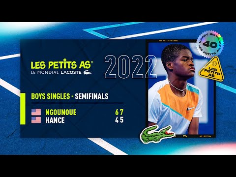 Les Petits As 2022 | Boys Semifinals | Keaton Hance vs. Carel Aubriel Ngounoue