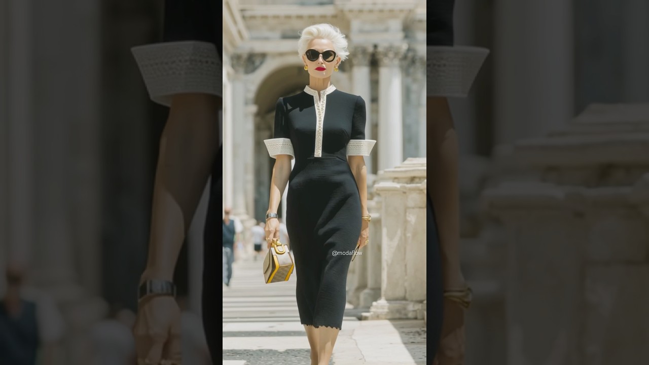 Timeless Elegance for Over 60 in Tuscany 🌿✨ #over60style #timelessfashion #tuscanyvibes