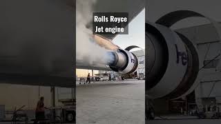 Rolls-Royce jet engine testing.#shorts #rollsroyce #technology #mechanism #jet #aeroplane #trending